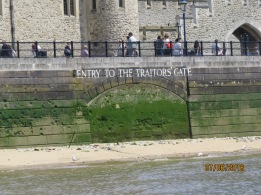 Traitors' entry to Tower of London